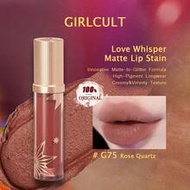 Girlcult Love Whisper Matte Lip Stain G75 Rose Quartz 3.8g/0.13oz Matte-To-Shimmer Lip Stain, Velvet