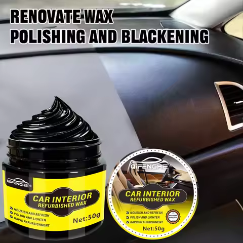 Automotive Plastic Refurbishment Wax - Plastic Dash and Dash Polishing, Glossy Finish, Seat and Leat