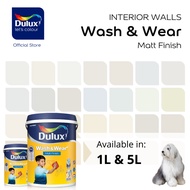 Dulux Wash & Wear | Interior Paint | Matt Finish | Washable & Easy Cleaning | Anti-Mould | Shades of