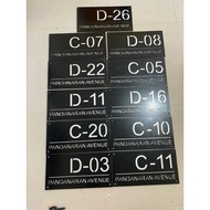 House Number Plate House Number Plate Block model Double Acp Custom 50x30cm