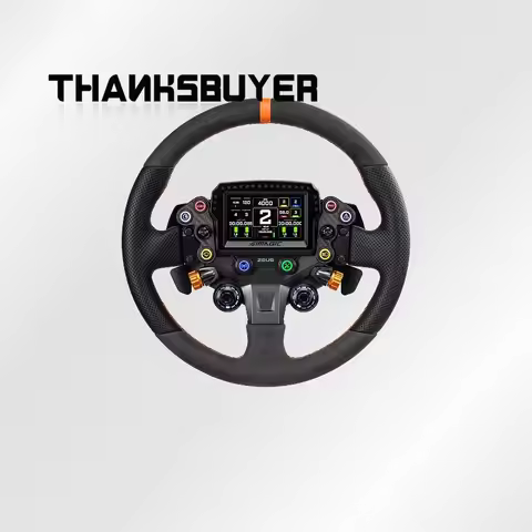 Simagic Zeus Sport Racing Steering Wheel 310/320/330mm Leather Suede Rim with Optional MagicDash Dis
