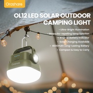 Orashare OL12 4000mAh ไฟ LED พลังงานแสงอาทิตย์แบบพกพาสำหรับตั้งแคมป์กลางแจ้ง พร้อมฟังก์ชันไล่ยุง กัน