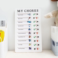 Creative Chores Finishing Sign-in Board Blank Customized To-do List Record Card