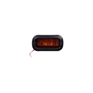 【Palm & Wave】 for Honda Civic Del Sol Crx Ef Si Jdm Edm Red Lens Rear Bumper Fog F1 Brake Car Access