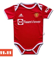 2021-2022 Newborn Baby Romper Jersey MU Liverpool Chelsea Arsenal Infant Football Jersey