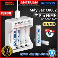 BESTON C8002 Charger and AA / AAA Ni-MH Rechargeable Battery - Primary Chopsticks Battery 2A 3A High
