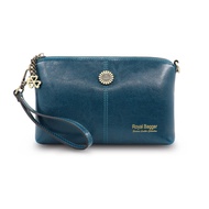 Royal Bagger Genuine Cow Leather Women Fashion New Two Shoulder Straps Shoulder Sling Bag Korean Sty