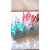 Bantal Crown Baby Cotton + Minky Sulam Nama