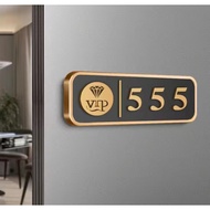 【JiuJiu】Acrylic restaurant hotel VIP private room signage room door number VIP private room signage