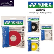 Yonex AC 102 5 Badminton Grip / Yonex AC102-5 Grip Yonex JP CODED Grip / Yonex AC102-5 Wet Super Gri