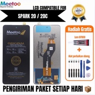 Lcd Touchscreen TECNO SPARK 20 / 20c Fullset Free Screwdriver GlueOriginal