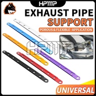 Universal 30CM Exhaust Pipe Bracket Alloy Exzos Support Muffler Tebal Y15 RS150 LC135 SRL KRISS EX5 