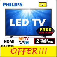 Philips 40 inch LED TV40PFT5708 Full HD 1080p DVB T2 Digital Tuner MYTV Freeview USB MOVIE (FREE HDMI)