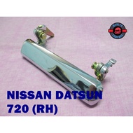 RIGHT Hand OUTSIDE HANDLE "Plated" For NISSAN DATSUN 720 // OUTER DOOR FRONT (RH) "CHROME"