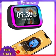 Smart Speaker Alarm Clock Home Speaker with RGB Lights for Bedroom Living Room