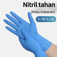 Nitrile Safe Sarung Tangan Karet Latex/100pcs Karet/Nitrile Gloves Powder Free/Nitrile Safe gloves