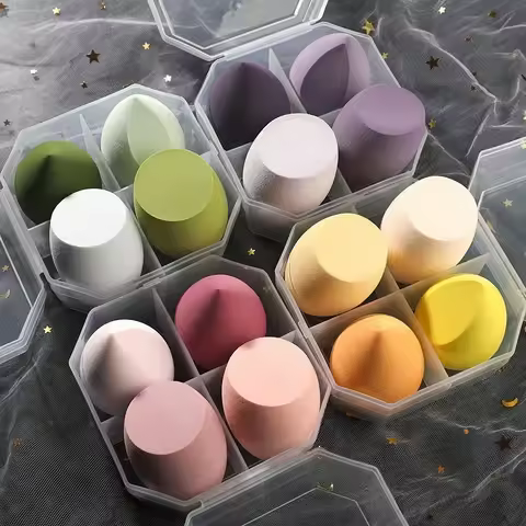 4Pcs Make Up Accessories Beauty Egg Cosmetic Puff Powder Foundation Sponges Puff Women Beauty Tools 