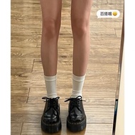 Martin Womens Oxford Shoes with Thick Bottom English Style Deborah Retro Versatile Single Shoes อินเ