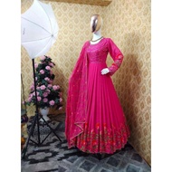 Fox Georgette Long Gown Readystock