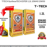JETRON T-TECH SyntheseTECH ESTER 1.2L 10W40 / 15W50 Motorcycle Engine oil, Minyak Pelincir Motosikal