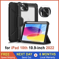 Case iPad Nillkin สำหรับ iPad Pro 11 12.9 10.2 2022 2021 2020 2019 / iPad 10th 2022 / iPad Mini 6 2021 / iPad 8th Gen/ iPad Air 10.9 2020 / iPad Air 5 Case iPad แม่เหล็กปลอกพร้อมที่ใส่ดินสอปกป้องกล้องอัตโนมัติการนอนหลับปกหนัง [รับประกันท้องถิ่น]