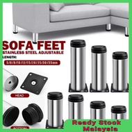 Stainless Steel Abjustable Cupboard Leg Furniture Cabinet Sofa Leg Kitchen 白刚脚