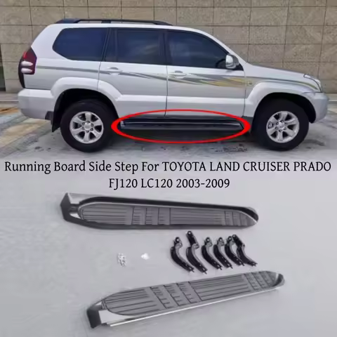 For TOYOTA LAND CRUISER PRADO FJ120 LC120 2003-2009 Running Board Side Step Bar Pedals High Quality 