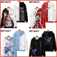 Honkai: Star Rail Himeko March 7th Anime Hoodie - Casual Oversized Cosplay