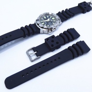 20/22mm Universal Silicone Sport Strap Waterproof Watchband Rubber for Seiko Water Ghost SKX007/SPR009 Replacement Bracelet