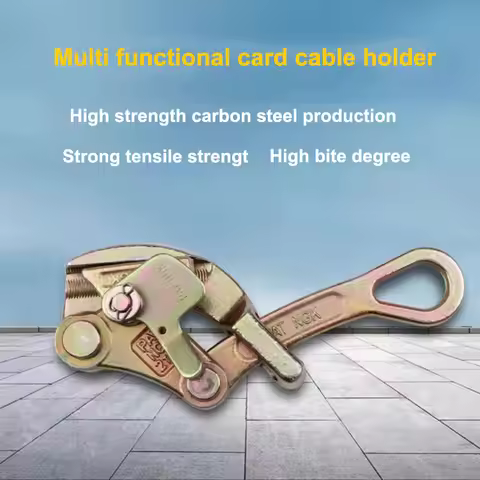 Double Hook Wire Tightener Power Electrician Wire Puller Tensioner Wire Rope Jammer Tool 0.5T 1T 2T 