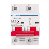 AC Circuit Breaker DC Circuit Breaker 80A 100A 125A 2P Breaker AC DC MCB  for PV System Solar Mini C