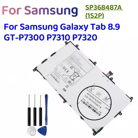 New SP368487A (1S2P) 6100mAh Tablet Battery For Samsung Galaxy Tab 8.9 GT-P7300 P7310 P7320 Replacem