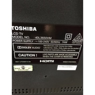 Toshiba 40L3650VM main board speaker LVDS RIBBON Stands back light