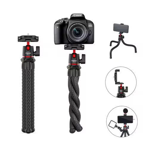 Ulanzi MT-11 Flexible Octopus Tripod For Phone DSLR Camera Vlog Portable 2in1 Design Selfie Stick Tr