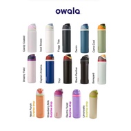 USA Owala FreeSip Stainless-Steel Water Bottle with Locking Push-Button Lid