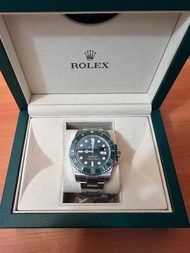 Rolex Submariner 勞力士綠水鬼 綠色錶面17年116610LV