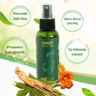 OHIP Hair Spray End Hair Loss &amp; Gray Hair, X2 Ginseng Effective Guarantee After 2 Weeks