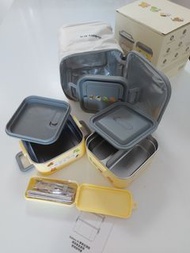 Brand-new Lunch Box Kit,stainless-steel,compatible with microwave全新餐盒連餐具套裝,不銹鋼,可微波加熱