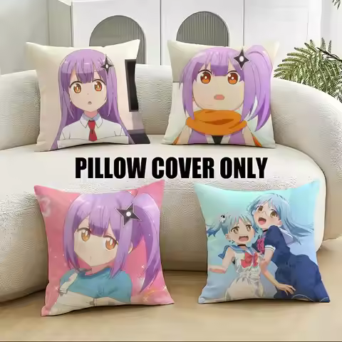 A-A Ninja and an Assassin Under One RoofS Cushion Cover 4Pcs Soft Plush Throw Pillow Covers 40x40 45