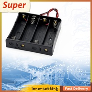 [innersetting.my] 1 2 3 4 Slot 18650 Battery Storage Box Case Plastic Black for 18650 3.7V Battery