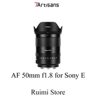 7Artisans 50mm f1.8 Full Frame Auto Focus Lens for Sony E Mount Mirrorless Cameras