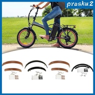 [Prasku2] Folding Bike Mudguard Front &amp; Rear Fenders Mud Guard for Bike Riding Outdoor