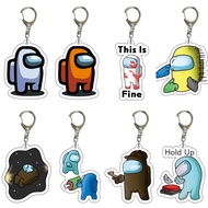 Anime Game among us Keychain Cartoon Acrylic Keychain