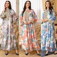 Abaya Arab Pakaian Wanita Dubai New AB 3532024 Pakaian Muslimah Terlaris Timur Tengah