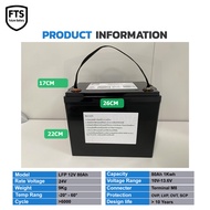 Lifepo4 Battery 12v (12.8-14.6v) 105Ah