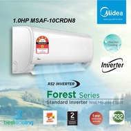 Fast Ship + Ready Stock MIDEA AIRCOND 1HP R32 GAS INVERTER MID-MSAF-10CRDN8