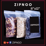 8" x 12" inch Zipper Bag/ Zip Lock Bag/ Plastic Bag