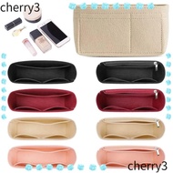 CHERRY3 1Pcs Linner Bag, Multi-Pocket Felt Insert Bag, Durable Portable Storage Bags Travel Bag Organizer for Longchamp Mini Bag