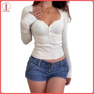 fulaide Warm Tops Women Tops Round Neck Long Sleeve Pullover Tops for Women Perfect for Daily Wear