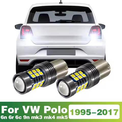 2 Pcs 1156 Signal-Lamp LED Bulb Car Reverse Light Tail Lamp Accessories For VW Polo 6n 6r 6c 9n mk3 